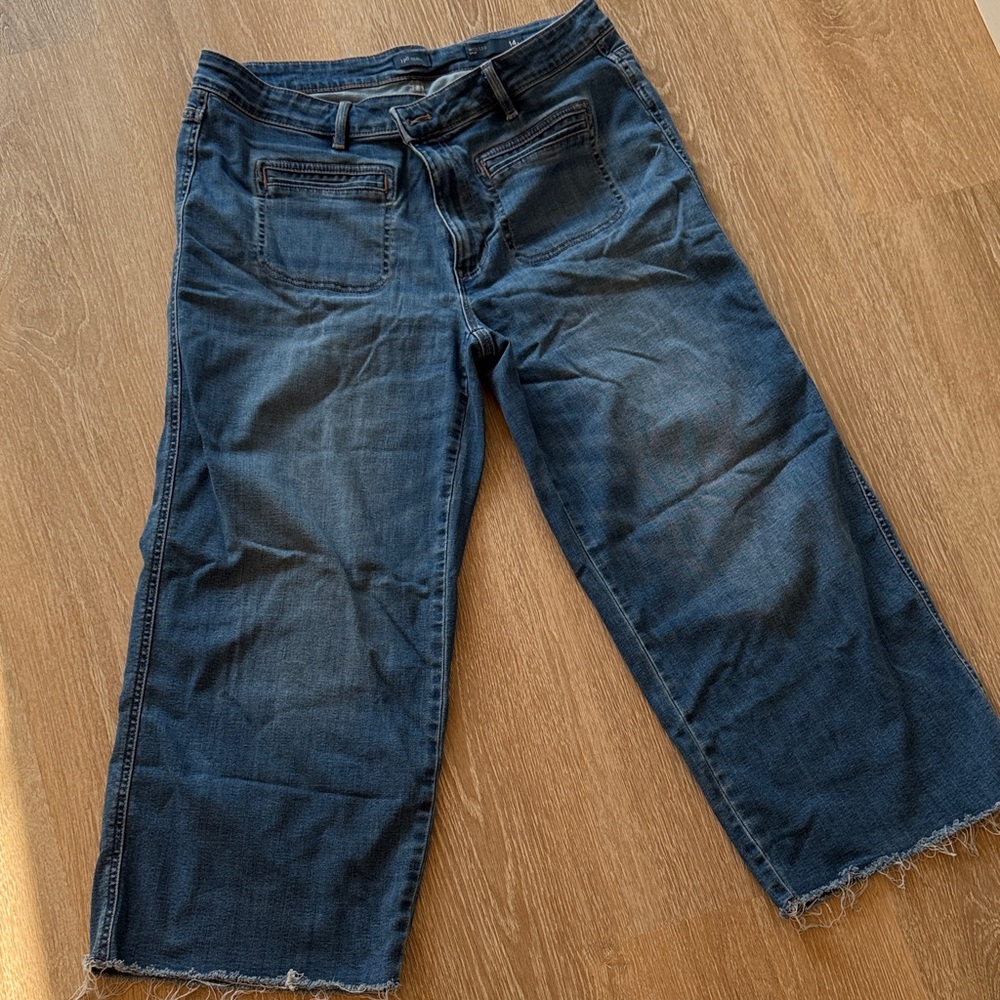 J. Jill Dark Blue Cropped Jeans
